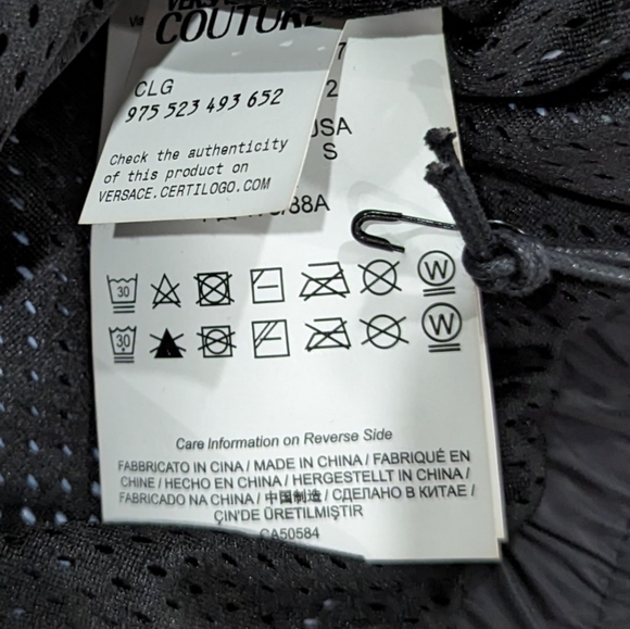 Mens Versace Jeans Couture 50D Placed Animalier Track Jacket Space 48 US M - Picture 6 of 7